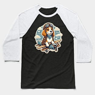 Beagle Pilot Baseball T-Shirt